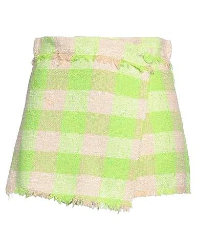 Acid green Tweed Shorts & Bermuda