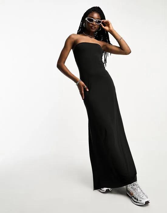 Act maxi tube dress in black