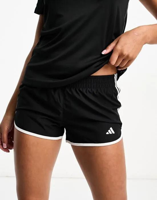 adidas Running Own The Run 3 inch M20 shorts in black