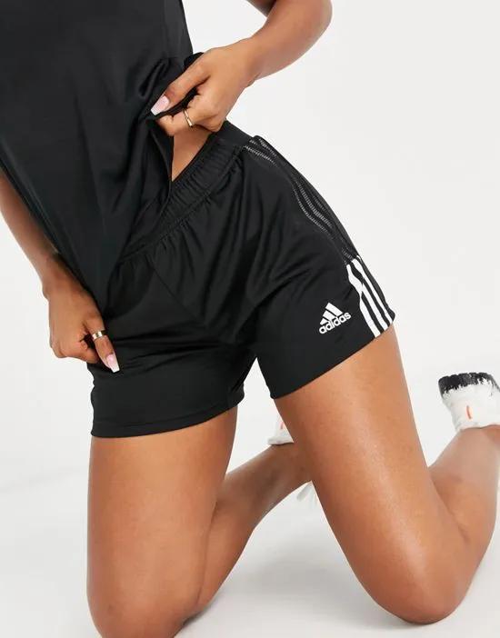 adidas Soccer Tiro Essential shorts in black