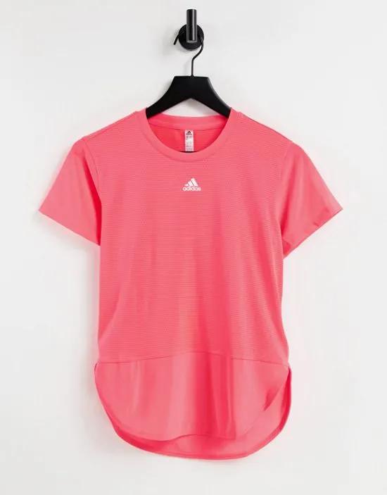 adidas Training t-shirt in coral