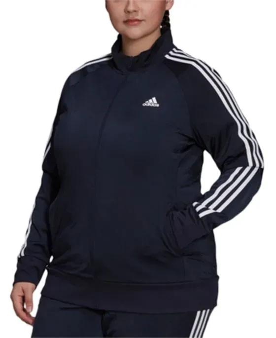 adidas Women's 3-Stripe Tricot Track Jacket, XS-4X