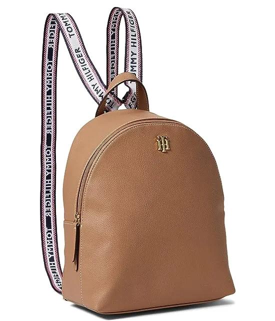 Adrienne II Small Dome Backpack Pebble PVC
