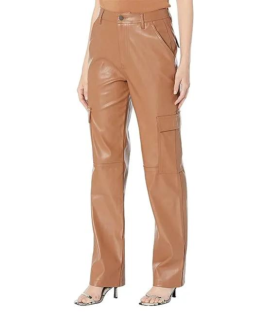AFRM Noe PU Relaxed Cargo Pants