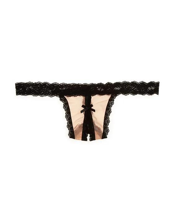 After Midnight Nude Illusion Open Panel G-String