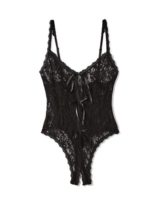 After Midnight Signature Lace Open Panel Teddy Bodysuit