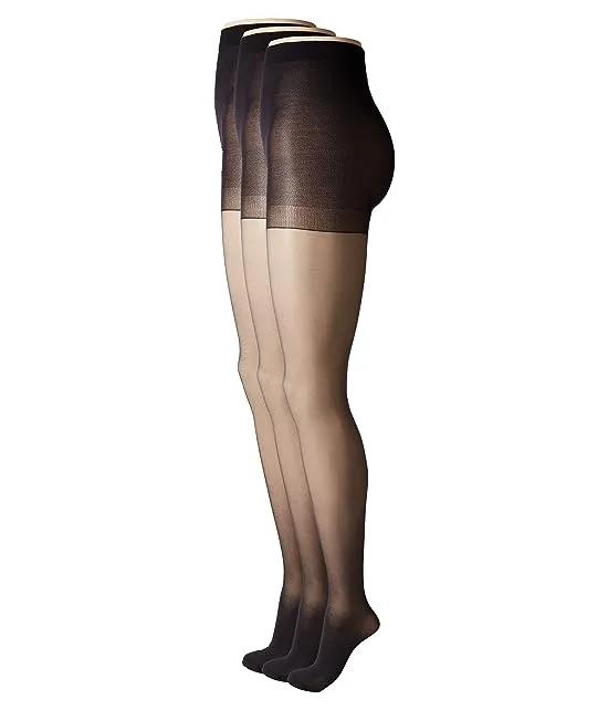 Age Defiance Sheer Pantyhose with Control Top (3-Pack)