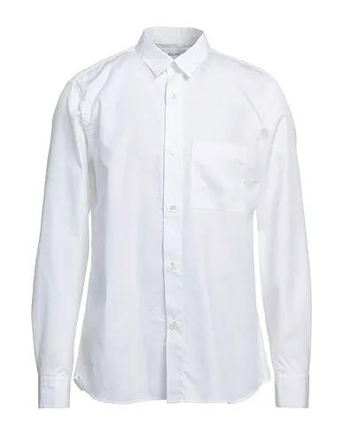 AGLINI | White Men‘s Solid Color Shirt
