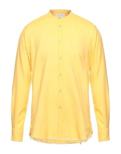 AGLINI | Yellow Men‘s Patterned Shirt