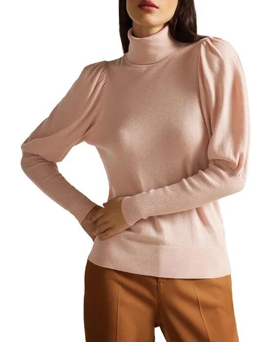 Aidabell Roll Neck Volume Sleeve Sweater