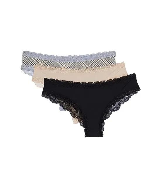 Aiden 3-Pack Lace Back Hipster