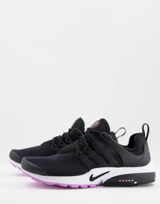 Air Presto sneakers in black/violet shock