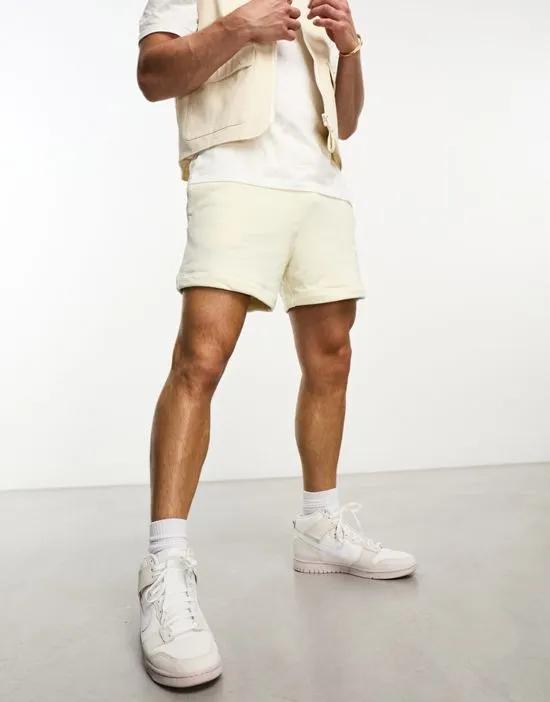 Air shorts in off-white