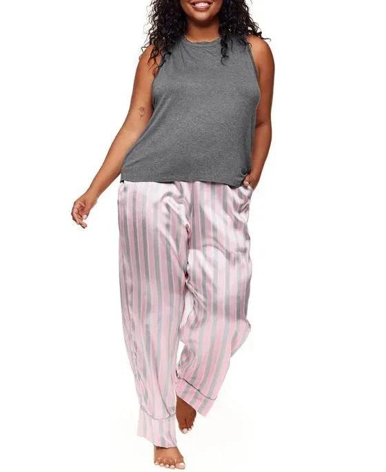 Alania Women's Plus-Size Pajama Tank & Pants Pajama Set