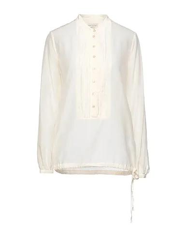 ALESSIA SANTI | Ivory Women‘s Solid Color Shirts & Blouses