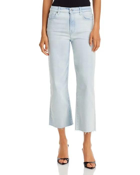 Alexa High Rise Ankle Flare Jeans in Icefield