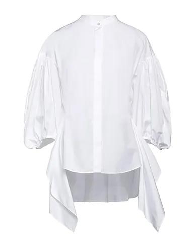 ALEXANDER MCQUEEN | White Women‘s Solid Color Shirts & Blouses