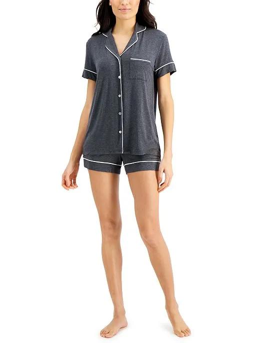 Alfani Ultra Soft Modal Top & Shorts Pajama Set, Created for Macy's