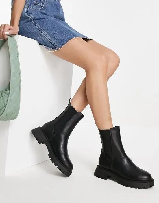 Alfie chunky Chelsea boots in black