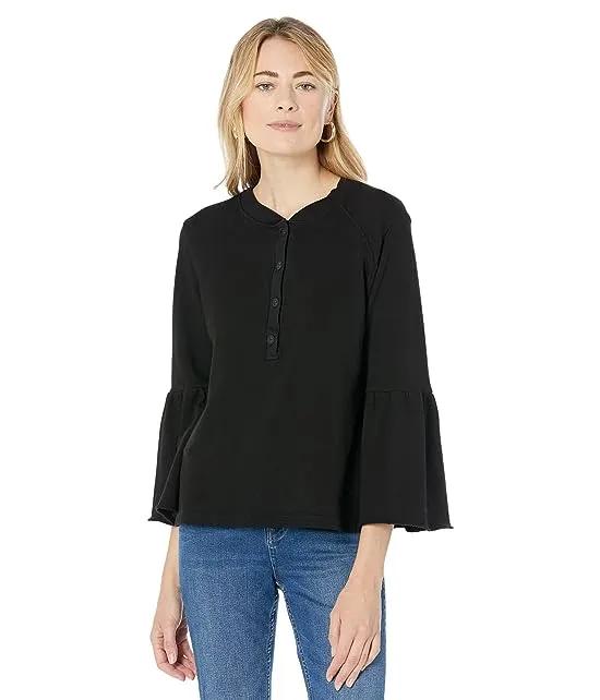 Alfred Flounced Sleeve Pullover