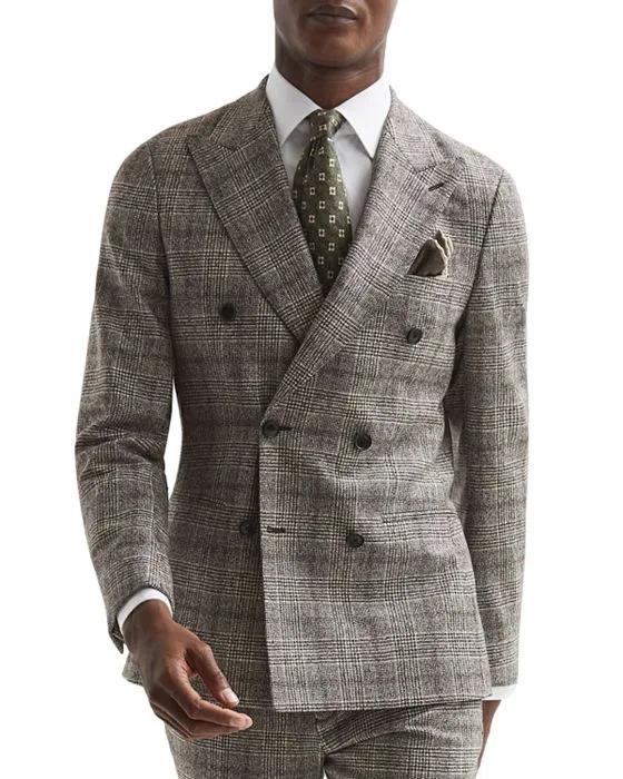 Alfredo Slim Fit Plaid Double Breasted Jacket