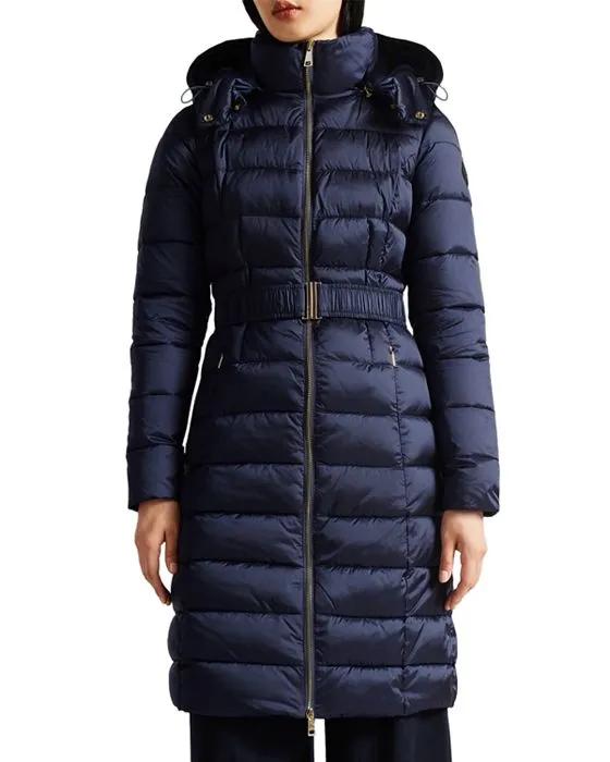 Aliciee Quilted Belted Coat 