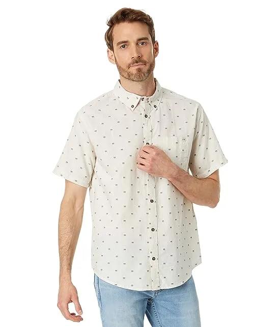 All Day Jacquard Short Sleeve Woven