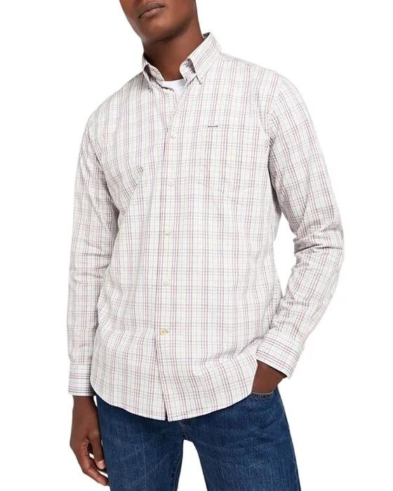 Alnwick Tailored Fit Plaid Long Sleeve Shirt