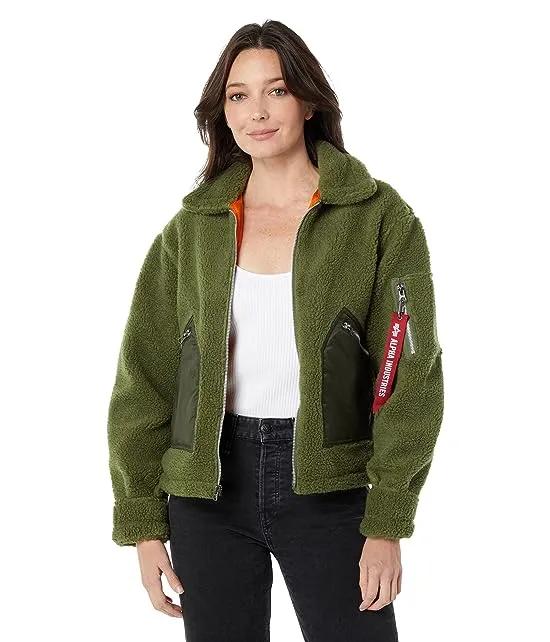 Alpha Industries Cropped Sherpa Utility Jacket