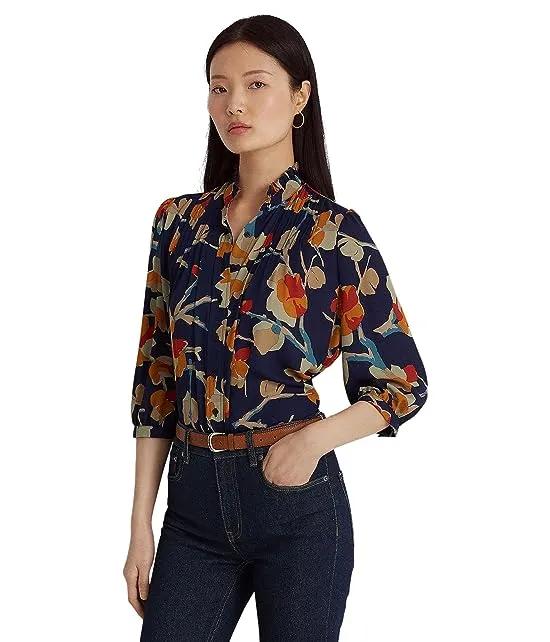 Alshinto Mid Sleeve Button Front Shirt