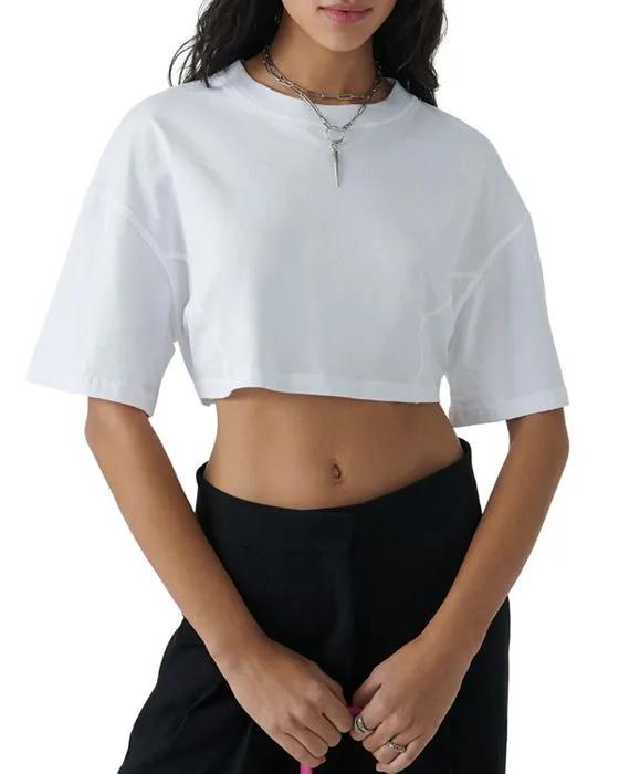 Alta Striped Cropped Tee