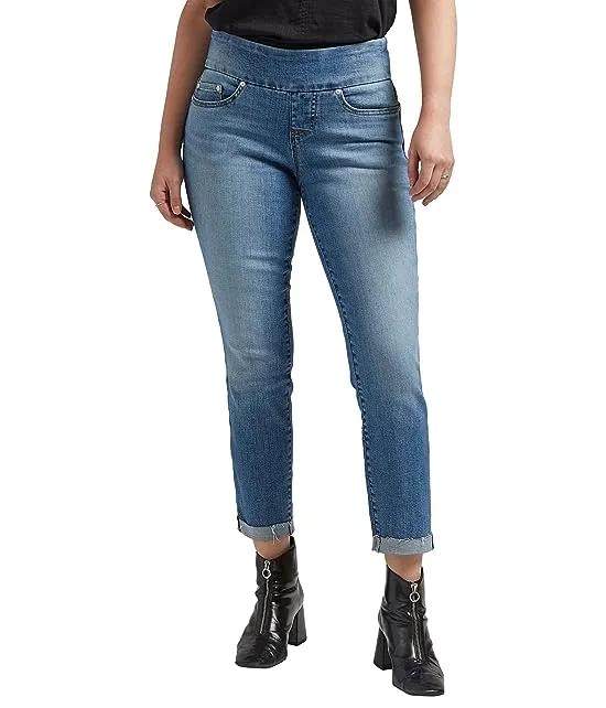 Amelia Mid-Rise Slim Ankle Jeans