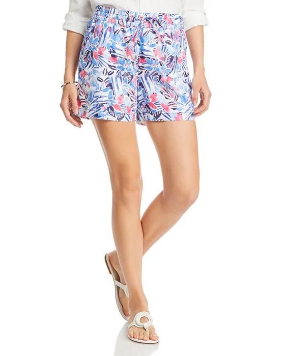 Americana Bay Linen High Rise Shorts