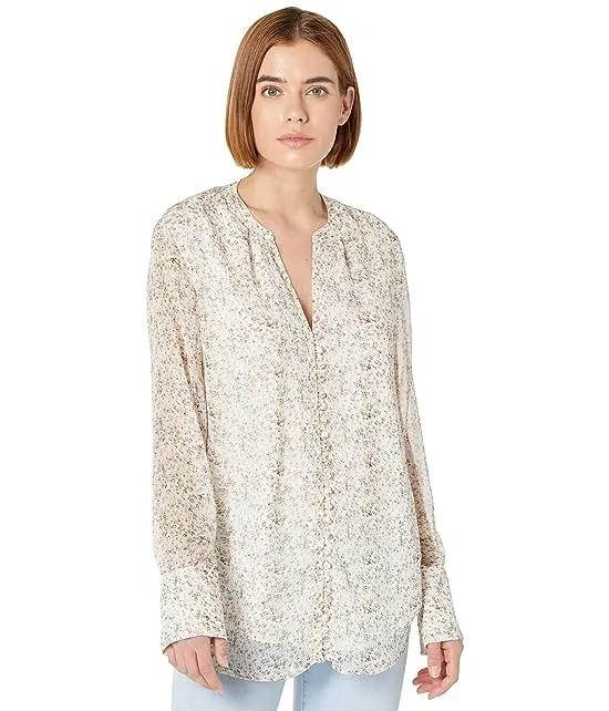 Ana Covered Button Blouse