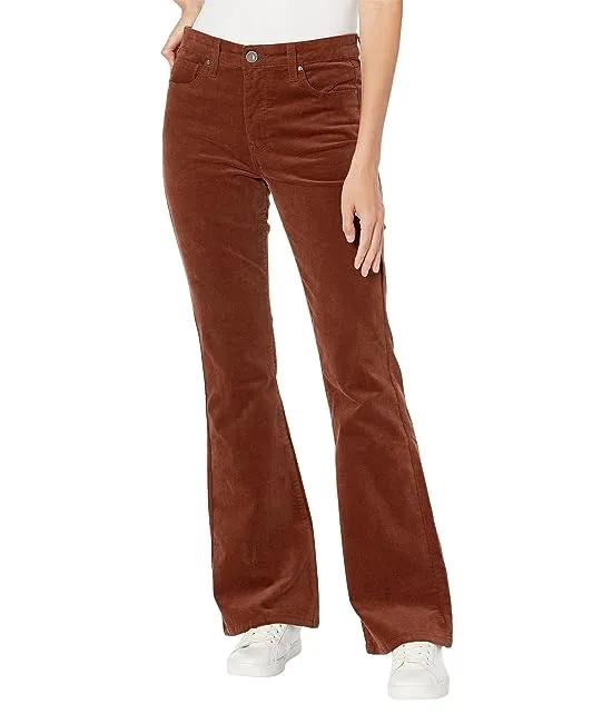 KUT from the Kloth Ana High-Rise Fab Ab Flare-Baby All Over- Corduroy
