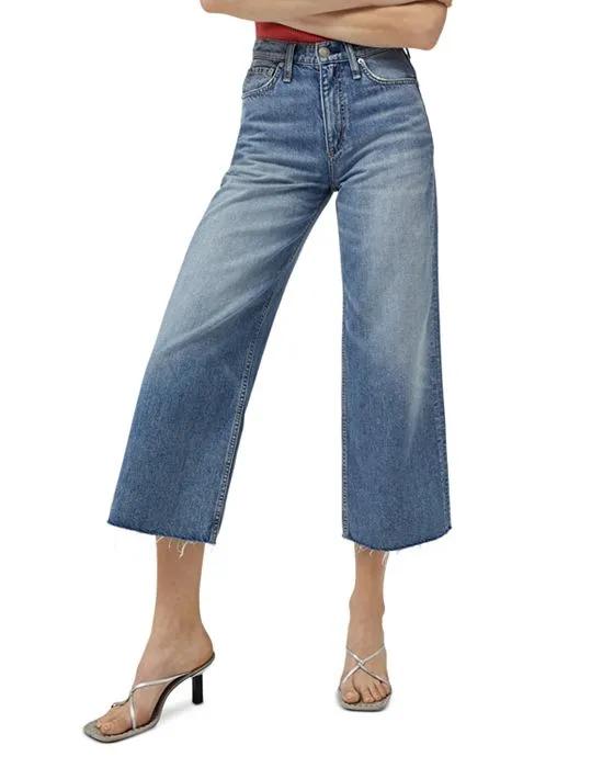 Andi High Rise Wide Leg Ankle Jeans in Quinn