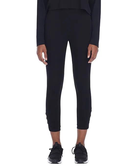 Andrew Marc Sports 7/8 Legging Pants with Snaps
