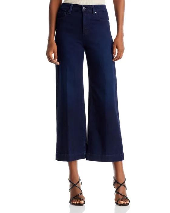 Anessa High Rise Cropped Wide Leg Jeans in Monique