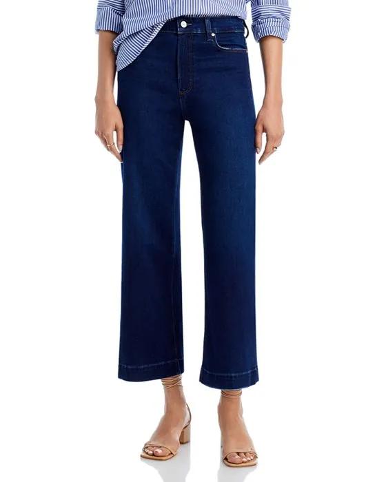 Anessa High Rise Wide Leg Ankle Jeans In The Disco