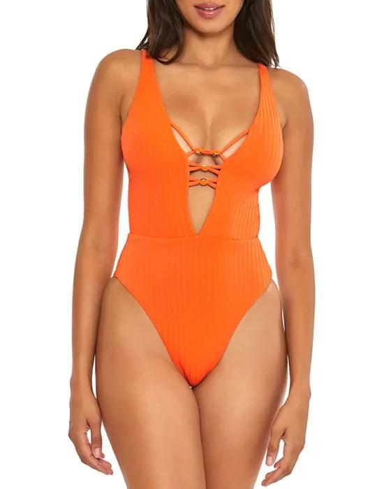 Angelica Cut Out One Piece Swimsuit