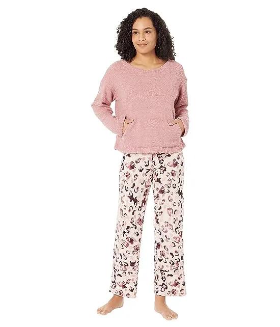Animal Fluffy Chenille Pajama Set