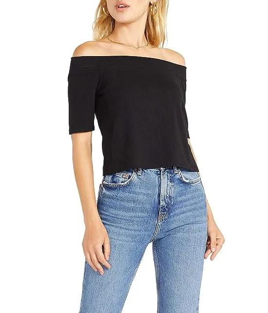 Another Day Shoulder Top - Off-the-Shoulder Knit Top