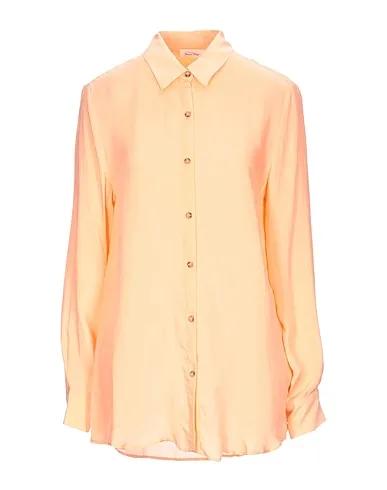 Apricot Cotton twill Solid color shirts & blouses