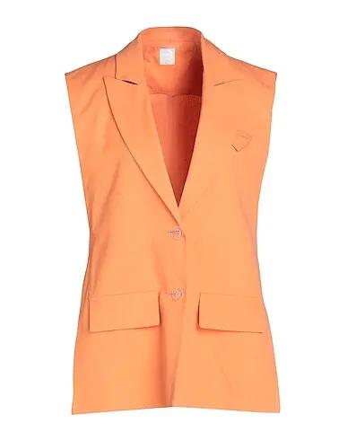 Apricot Crêpe Blazer COTTON-SILK SLEEVELESS BLAZER
