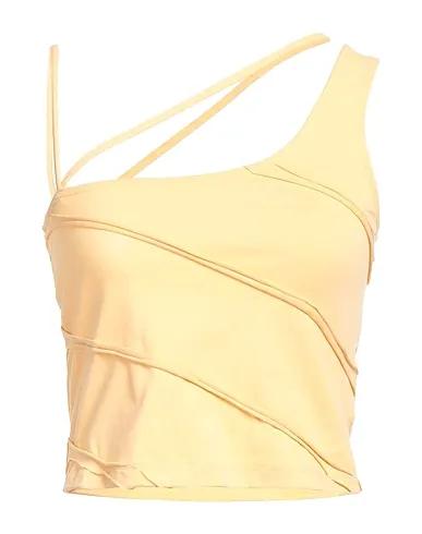 Apricot Jersey One-shoulder top