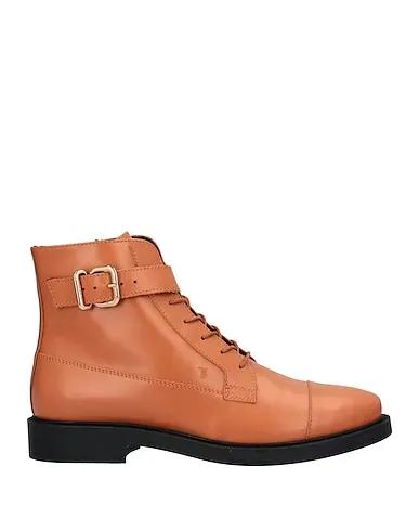 Apricot Leather Ankle boot