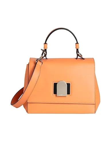 Apricot Leather Handbag FURLA EMMA MINI TOP HANDLE