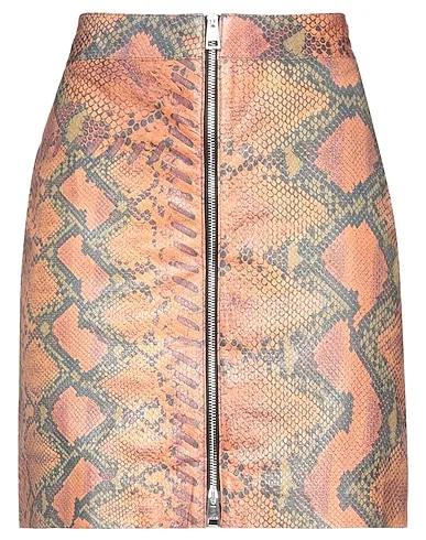 Apricot Leather Mini skirt