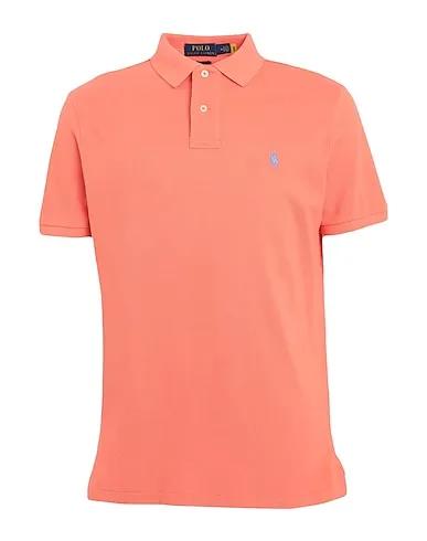 Apricot Piqué Polo shirt CUSTOM SLIM FIT MESH POLO SHIRT