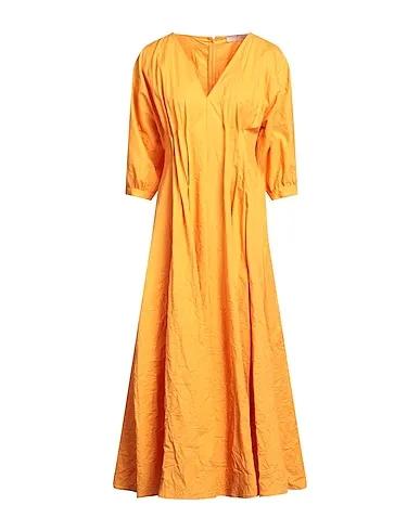 Apricot Plain weave Midi dress